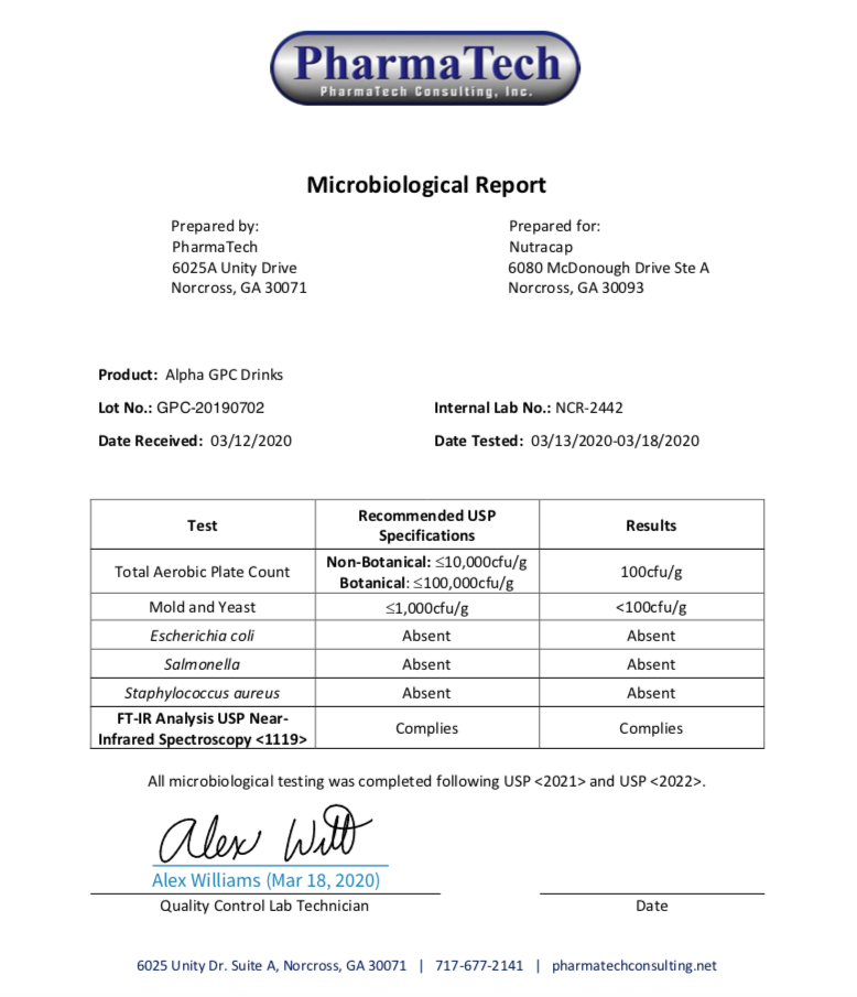 Alpha GPC 50% DCP 2 | Nutracap