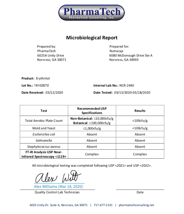 Erythritol 3 | Nutracap